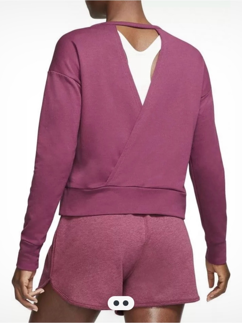 Nike Women's Plum Yoga Wrap Sweater